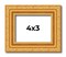 4x3 Solid Wood Antique Picture Frame with UV-Resistant Acrylic & Acid-Free Backing, Available in 4 Finishes: Bronze, Gold, Silver, and Gold with Black